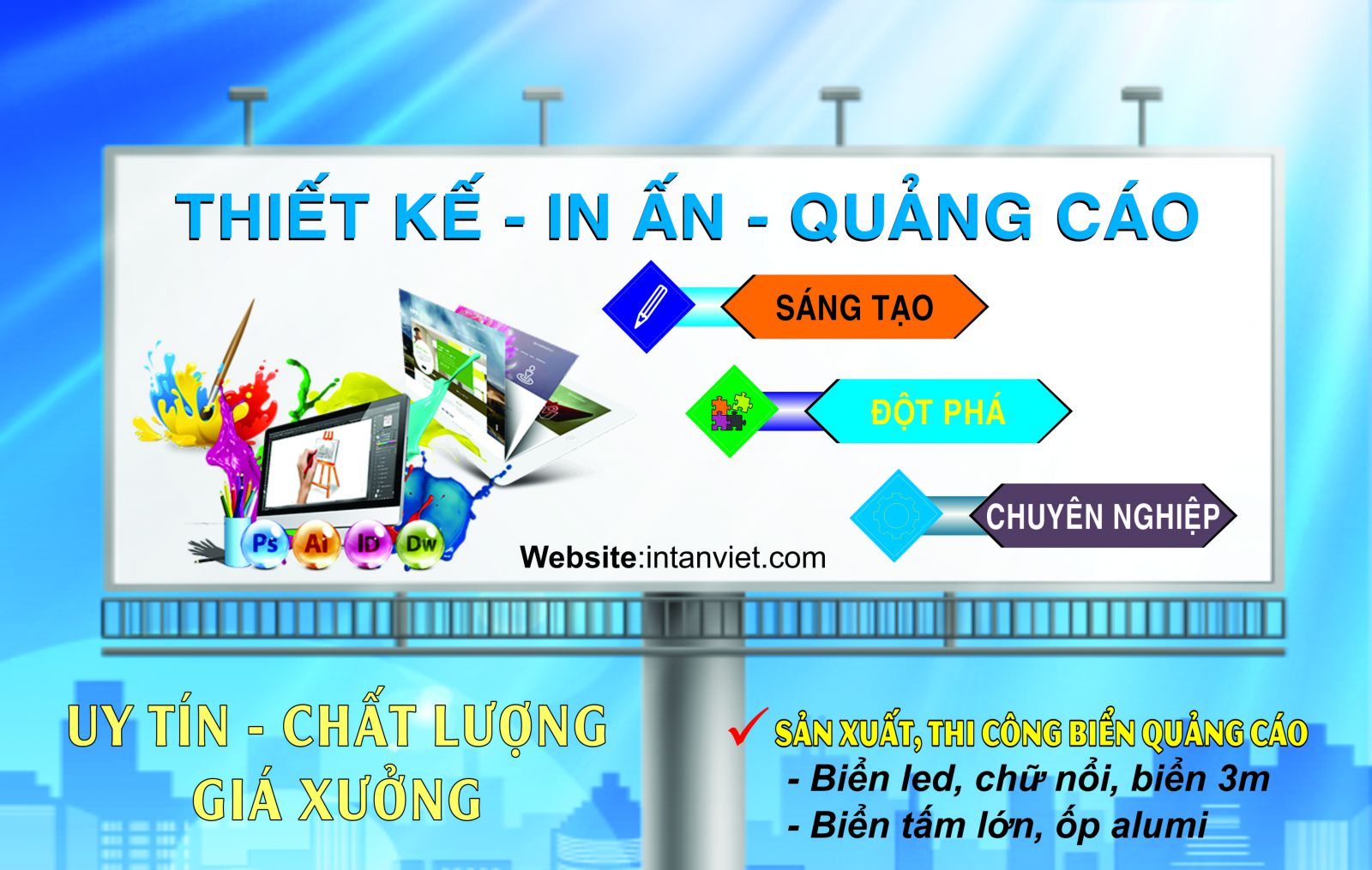 Làm biển quảng cáo chuyên nghiệp tại Hà Nội 10 